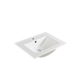 Wall-hung Linear profile white vanity 600mm - 800mm