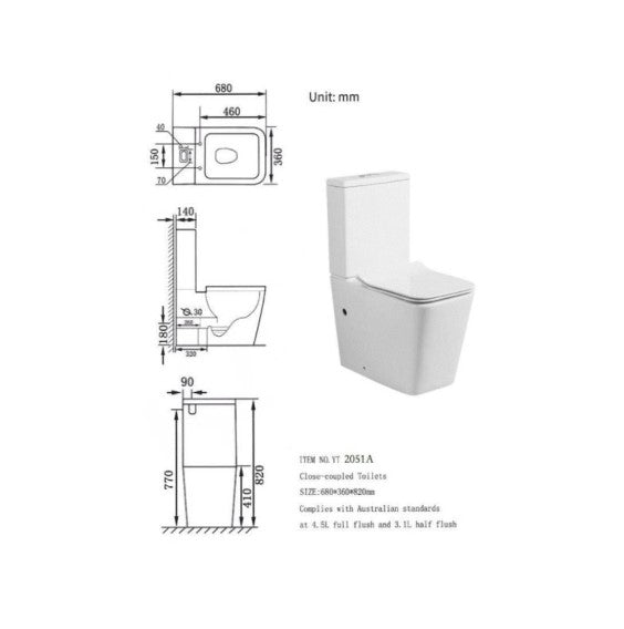 Code 2051A toilet